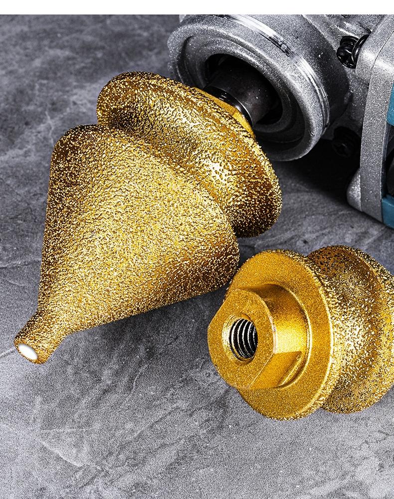 Brazing Edge Trimming 4 in 1  Diamond Chamfering Bit Angle Grinder Ceramic Tile Marble Hole Drilling Diamond Chamfering Machine