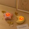 Креативная 3D силиконовая форма для подсвечника Ид Мубарак Рамадан Форма звезды, луны, сердца Форма для свечей Поделка Декор для дома
