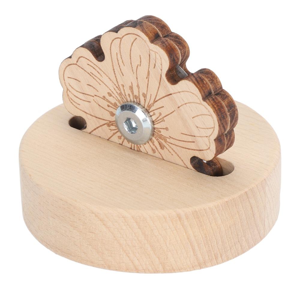 Flower Shape Yarn Cutting Tool Beech Wood Sewing Tools Durable Thread Cutter DIY Crafts