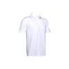 Однотонная простая эластичная рубашка поло с коротким рукавом для мужчин, топы, белая 1351129-100