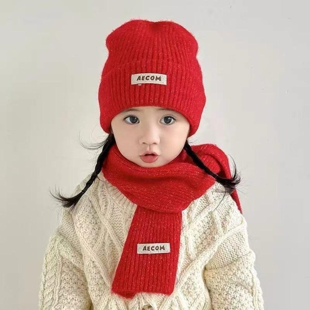 Warm Pullover Cap Coldproof Neck Warmer New Scarf Hat Set Kids