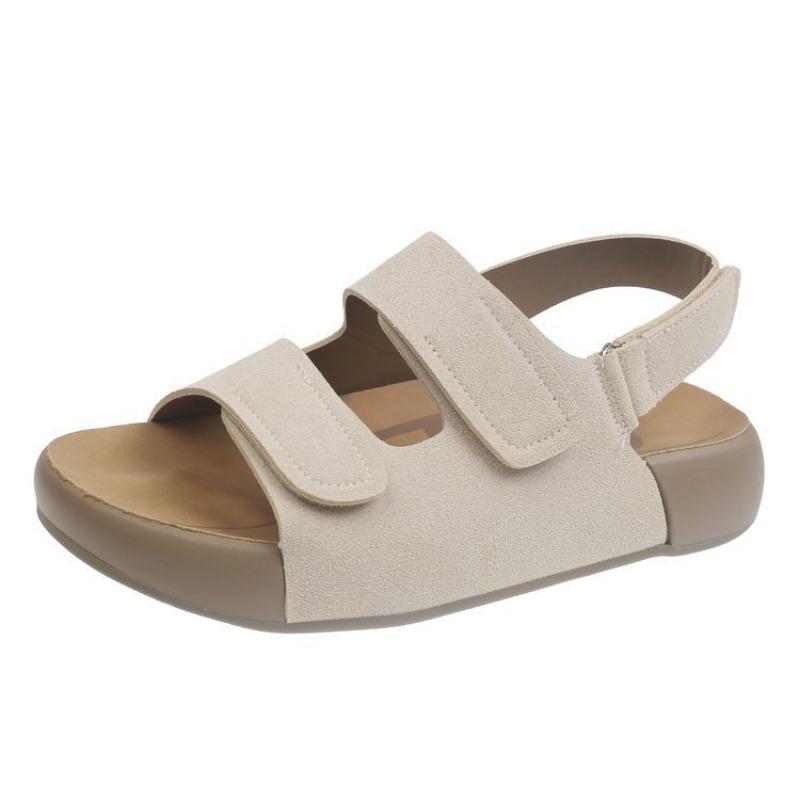 Новые сандалии на толстой подошве на липучках, универсальная повседневная спортивная пляжная обувь