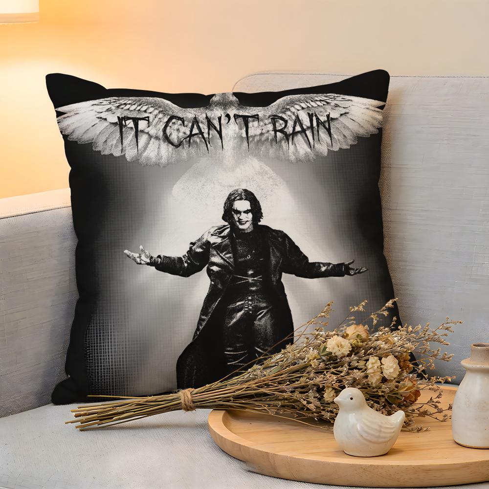Cushion Cover Linen SkinFriendly Soft Decorative Case For Sofa Home Decor Classic Movie The CCrow Pillow cover