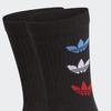 adidas Оригинальные носки ADICOLOR с круглым вырезом, унисекс, 2 пары, черные GN4913