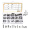 Hex DIN913 304 Stainless Steel Grub Bolt Hexagon Socket Screw Allen Head Assortment Kit
