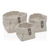 Set of 3 Square Baskets. Stary
