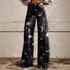 Женские расклешенные джинсы с широкими штанинами, брюки, цифровая 3D-печать, легкие, уличная мода, повседневные брюки