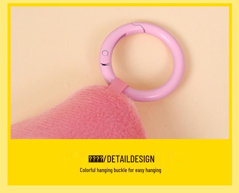 KAKAO FRIENDS Райан Лев Фруктовый Плюшевый Ручной Зеркальце и Брелок-Шарм для Сумки