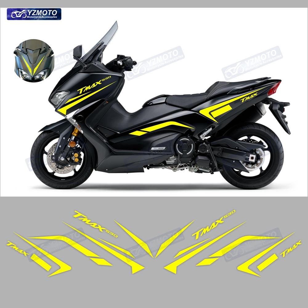 Для Yamaha TMAX530 2017 2018 2019 TMAX Мотоциклетные Аксессуары Полный Комплект Наклеек на Пластик Мотоцикла Водонепроницаемые Наклейки на Кузов