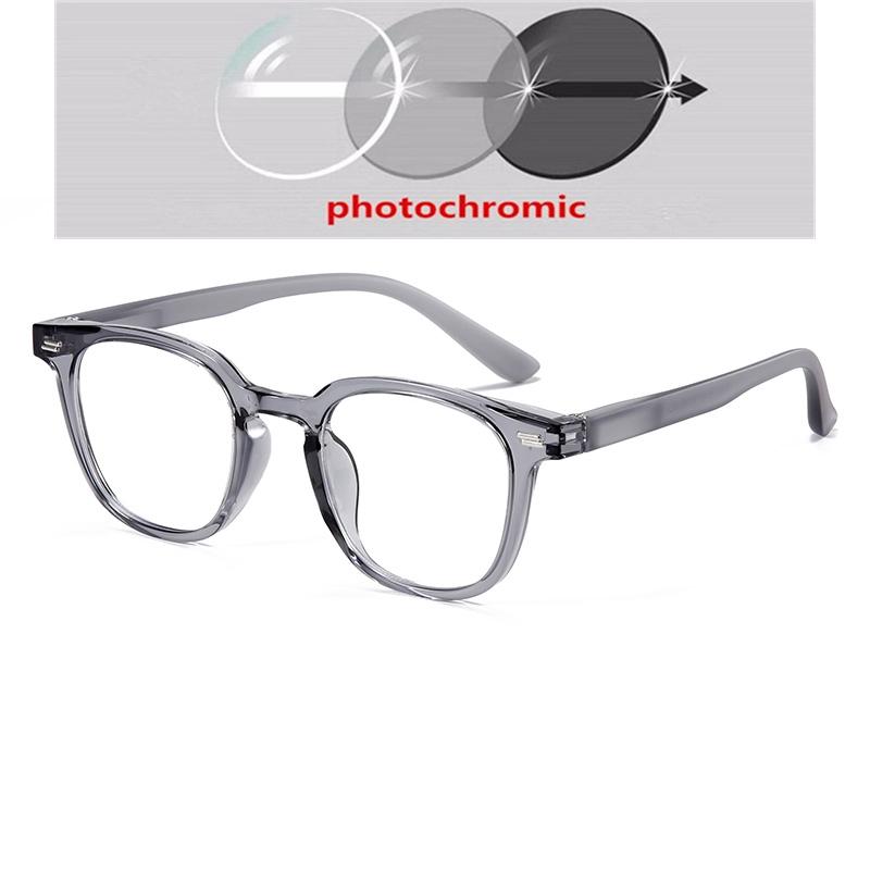 Transparent Gray Frame Round Shortsighted Prescription Glasses Women  Anti Blue Rays Myopia Eyeglasses 0 -0.5 -0.75 To -6.0