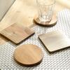 Acacia Wood Coasters Craft Wooden Insulation Pad Wooden Coffee Cup Desk Mat Wooden Decoration
