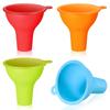 4 Pieces Wide Mouth Funnel Flexible Condiment Sauce Canning Set For Home Restaurant Kitchen Squeeze Bottles Jars Cans