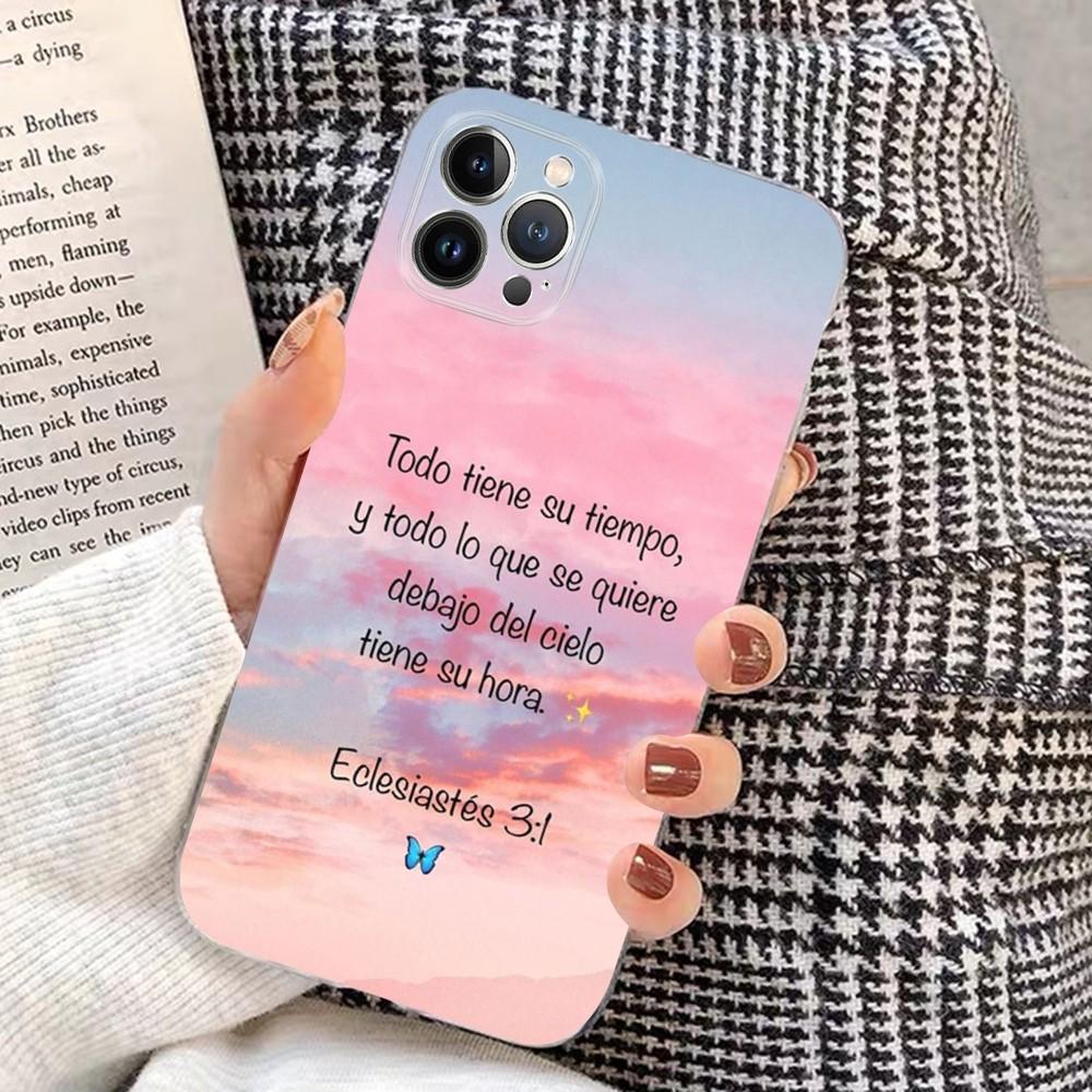 Вдохновляющий чехол для телефона с изображением Иисуса из Библии для iPhone 15 8 7 6 6S Plus X SE 2020 XR XS 14 11 12 13 Mini Pro Max