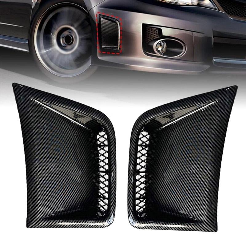 1 пара угловых накладок на передний бампер с узором из углеродного волокна для Subaru Impreza WRX STI 2008-2014