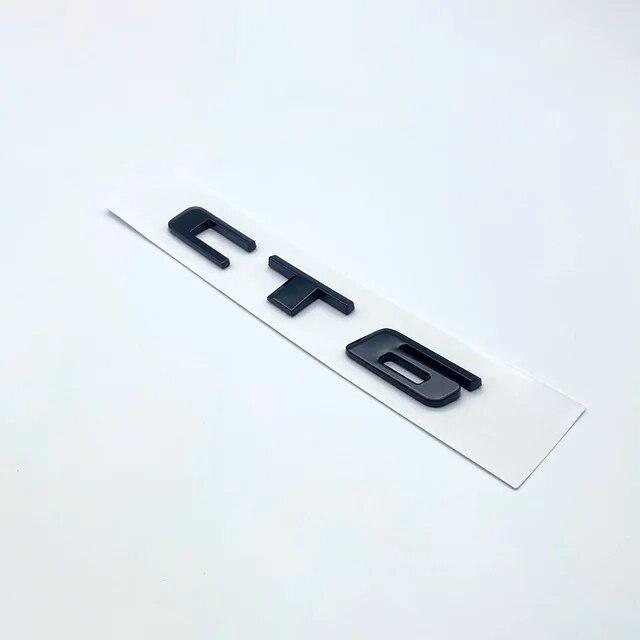 3D ABS Black Silver Letters Numbers Logo Stickers For Cadillac CT4 CT5 CT6 Car Rear Trunk Emblem Accessories