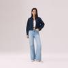 Levis Винтажная Мягкая Повседневная Удобная Джинсовая Рубашка с Длинным Рукавом и Острым Воротником Женские рубашки 005DW-0000