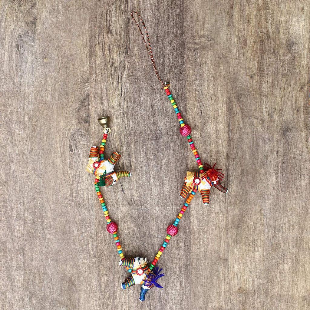 Cotton Door Hanging (Multicolour_4X4X33 Inch)