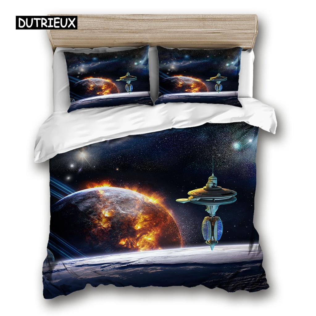 Комплект постельного белья Space star 3d Galaxy Single double Twin/Queen 2pcs/3pcs комплекты постельного белья Universe Outer Space Themed