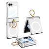 For Z Flip6 Scratch Resistant Smartphone Shell Magnetic Case With Hinge Guard, Full Body Sleeve, Integrated Screen Cover