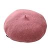Beret Women's Fashion Retro Casual Wool Beret Artist Hat Wool Versatile Knitted Round Top Bud Hat Warm Hat