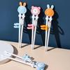 1 пара обучающих палочек для детского обучения, палочки для еды с мультяшными животными, палочки для еды для начинающих, посуда, детский помощник для обучения еде, детские инструменты