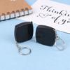 Square 2M Tape Measure Retractable Gift Small Steel Portable Ruler Key Chain