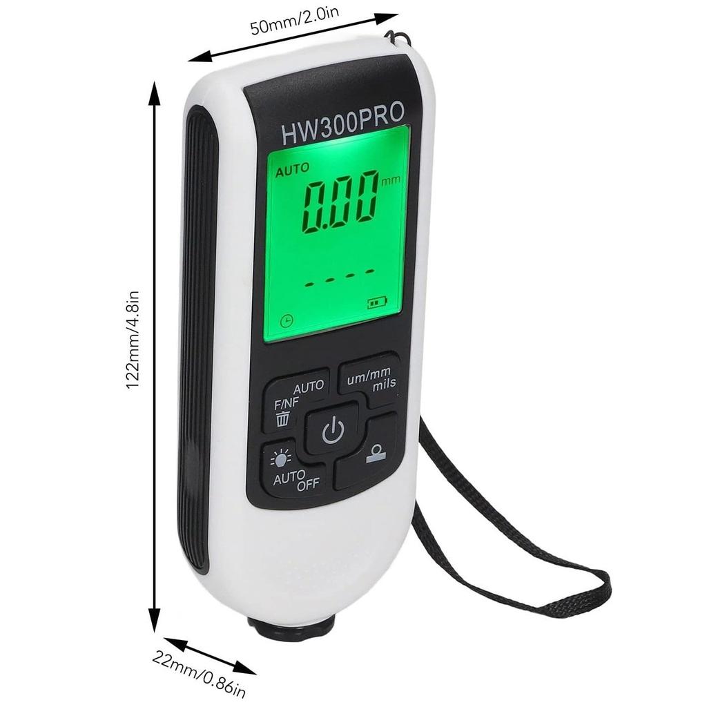 Профессиональный толщиномер покрытия Измеритель толщины противоскользящей пленки лакокрасочного покрытия Измеритель толщины сухой пленки Измеритель толщины Измеритель толщины