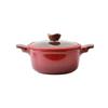 DONNOR Nonstick Die Casting Stock Pot with Lid Granite Casserole Large Soup Pot Pasta Cooking Pot Induction Compatible JT406