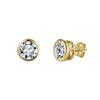 ORSA JEWELS Элегантные серьги-гвоздики из стерлингового серебра 925 пробы с муассанитом цвета D, чистоты VVS. Идеальный подарок для женщин. MOE16