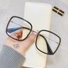 Luxury Brand Anti Blue Light Myopia Glasses Women Oversized Square Eyeglasses Computer Goggles Diopter -0.5 -1.0 -1.5 To -6.0