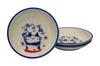Craftsman House Seto Ware Plates Dyed Smiling Cat of Smiles and Good Set of Made In Japan (14cm Diameter) - Cat, (Full Fortune), 3,