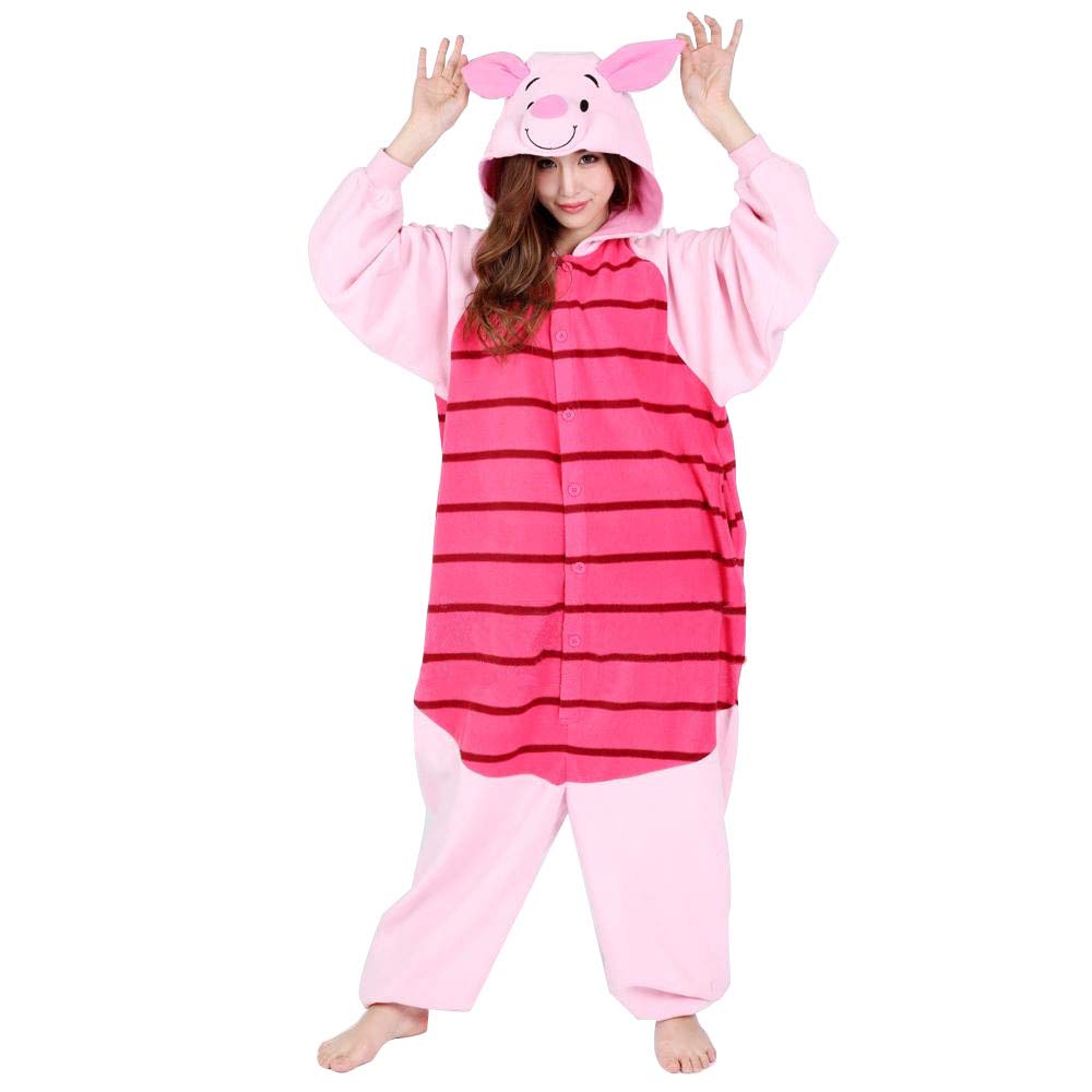 SAZAC Fleece Piglet Kigurumi, One Size Fits All (RBJ-043)