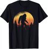Retro Bigfoot Believer Silhouette Sasquatch Hide And Seek T Shirt