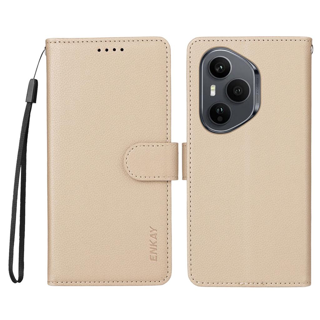 For Honor 400 Pro 5G (Global) Wallet Case with Strap RFID Blocking Leather Stand Phone Cover