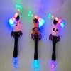 Windmill Toy LED Spinning Windmill Music Luminous Sticks Halloween Glow Stick Rotating Light Toy