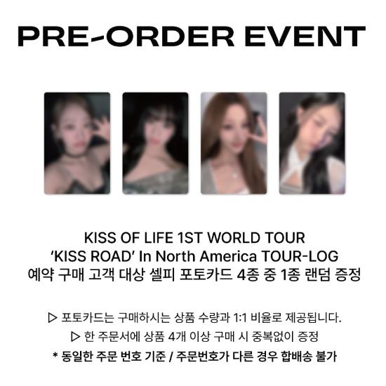 Предварительный заказ KISS OF LIFE 1-й мировой тур KISS ROAD в Северной Америке Журнал тура и местонахождение