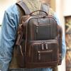 Ретро-рюкзак из натуральной кожи Crazy Horse, большая вместимость 15,6 дюйма для мужчин