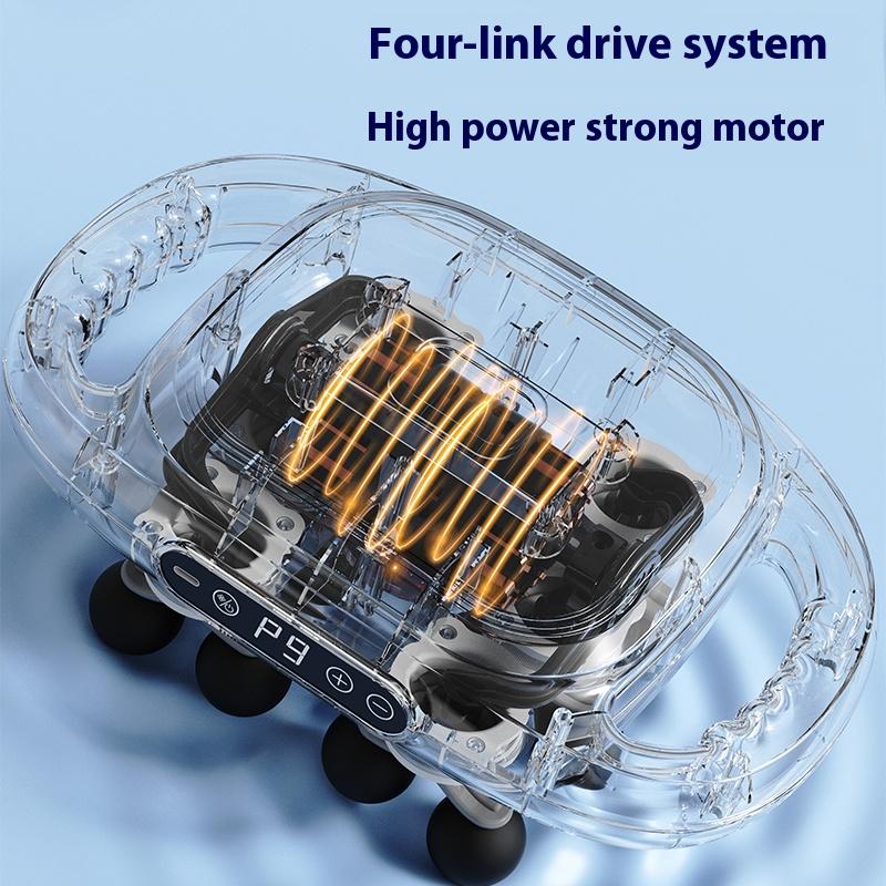 12-Head Fascia Gun High-Frequency Vibration Body Massage Gun Back and Waist Massager Massager Neck Shoulder Massager Masajeador