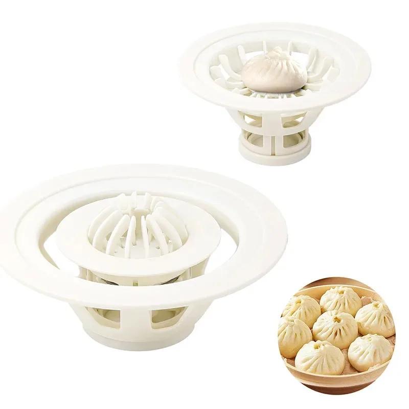 Baozi Maker Machine Mold Chinese Baozi Mold DIY Pastry Pie Dumpling Making Mould for Kitchen Beginners Easy To Use & Clean