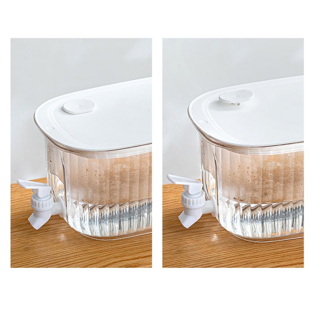 Beverage Drink Dispenser Large Capacity Food Grade Thickened Leakage Proof Cold Kettle with Faucet for Home Transparent