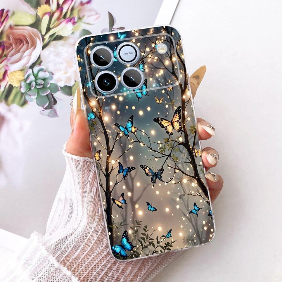 Flower Butterfly Luxury Girly Fashion Casing For Honor Win 5G AAP-AN00 Phone Case Soft Slim Clear Silicone TPU Back Cover