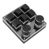 USB Mini 6 Key Keypad with 2 Knob Red Switch Programmable Custom Mini Macro One Handed One Handed Keypad Keypad for Game