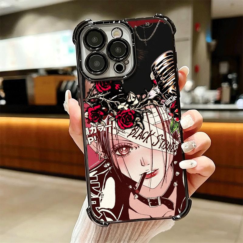 Чехол для телефона с покрытием в стиле аниме NaNa Osaki Для Iphone 16 17 Pro Max Air 16E 14 15 Plus 12 13 Mini Противоударный Чехол-подушка безопасности