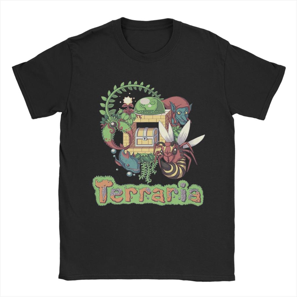 Футболка Terraria - Пожиратель Рубашек Футболка Для Мужчины Лето Эстетичные Футболки С Круглым Вырезом Харадзюку Футболки Оверсайз С Рисунком Одежда