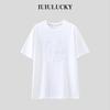 Women's Heavyweight Cotton Short Sleeve Crew Neck Printed Tee