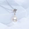 New S925 Silver Round Three Claw Women's Necklace, Niche Fashion, Exquisite, High-quality Wedding Jewelry
