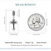 BAMOER Стерлингового Серебра 925 пробы Иисус и Крест Подвеска подходит для женщин DIY браслет и браслет Винтаж Крест Подвески Коллекция Изящных Ювелирных Изделий