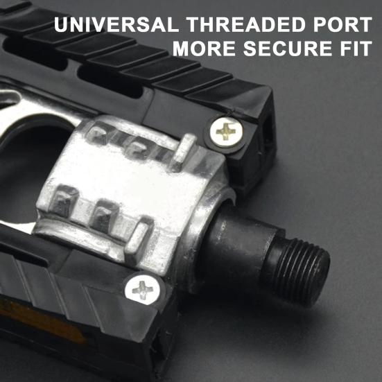 2Pcs Bike Pedal Universal Lightweight Left Right Mountain Road Folding Bicycle Flat Pedal Platform Bike Replacement Accessories