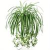 Artificial Plants Wall Hanging Chlorophytum Potted Green Plants PVC Fake Plants Simulation Flower Living Room Decor 65cm