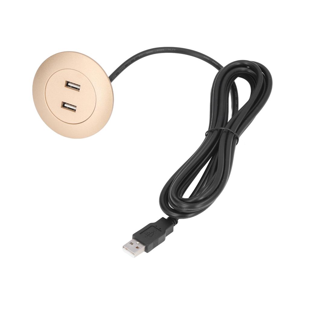 Разъем для зарядки USB для дивана, скрытый монтаж, два порта USB для зарядки, розетка для домашнего использования, золото